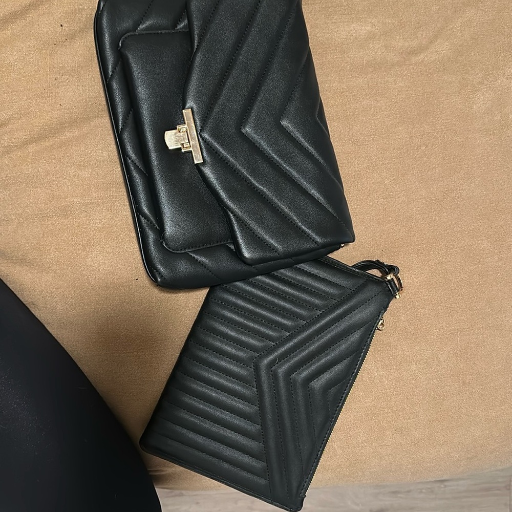 A New Day black purse and clutch